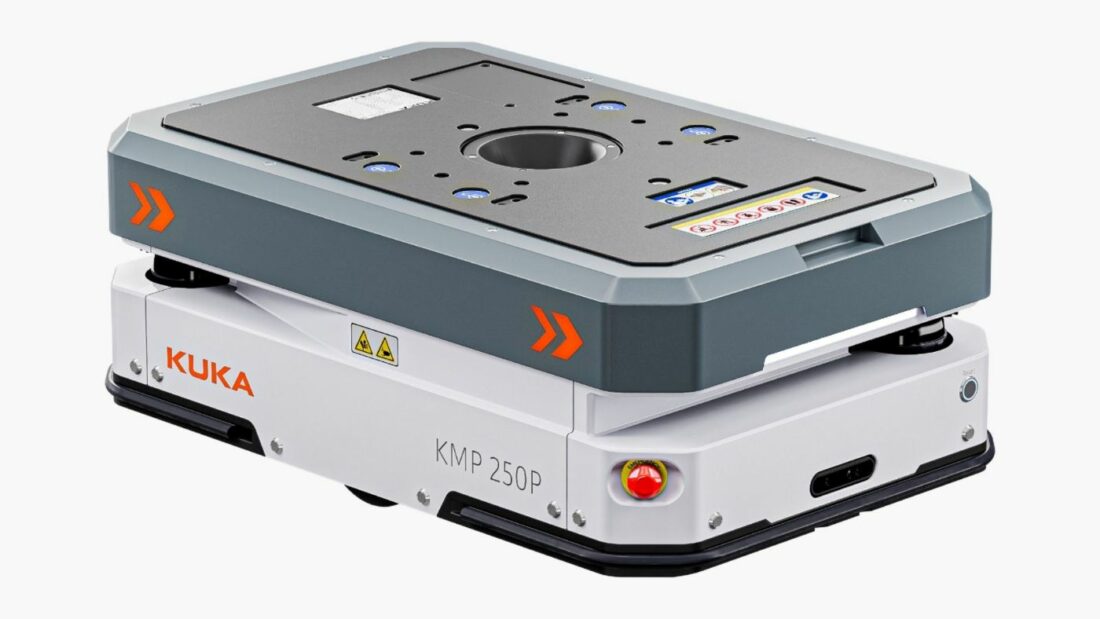 KUKA amplía su cartera de AMR con la nueva plataforma móvil KMP 250P. Foto: KUKA KUKA amplía su cartera de AMR con la nueva plataforma móvil KMP 250P