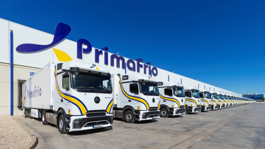 Primafrio renueva su flota incorporando 250 camiones Mercedes Benz Actros L Pro Cabin