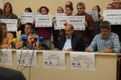 UGT, CCOO, LAB y ELA denuncian presiones y amenazas a los camioneros para que no hagan huelga