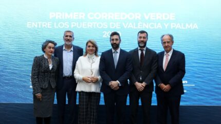 Baleària y los puertos de Valencia y Palma impulsan el primer corredor verde marítimo de España