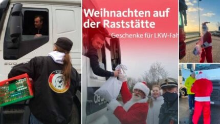 La Navidad para muchos camioneros está en los aparcamientos