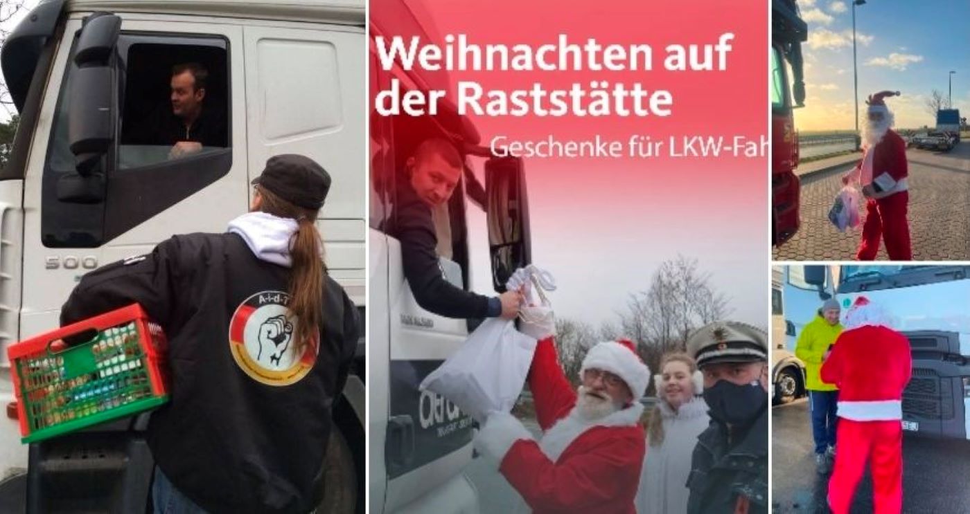 La Navidad para muchos camioneros está en los aparcamientos