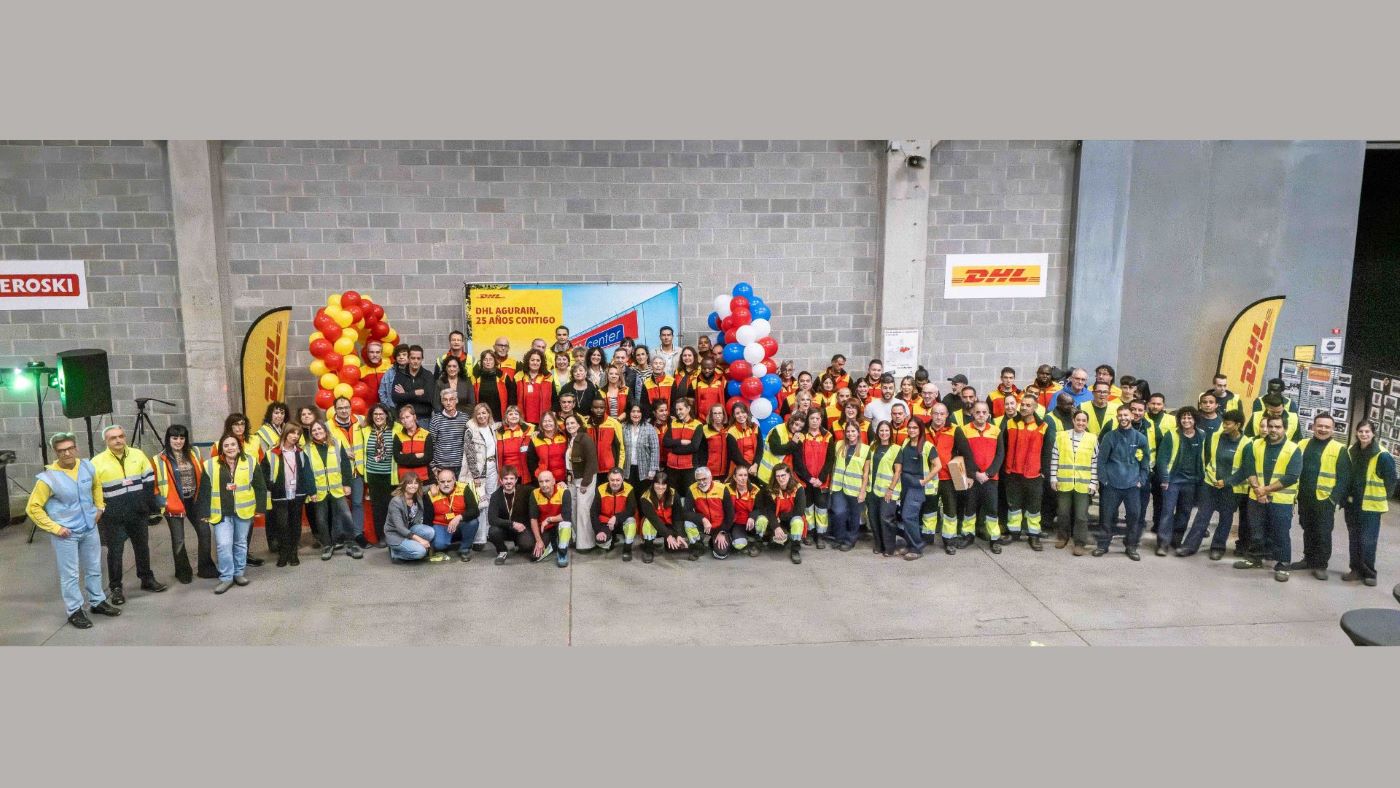 DHL Supply Chain España y Eroski celebran 25 años de colaboración ininterrumpida. Foto: DHL DHL Supply Chain España y Eroski celebran 25 años de colaboración ininterrumpida