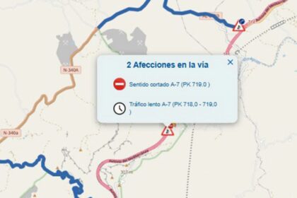 Fallece un camionero en la colisión entre dos camiones en la A-7 en Almería