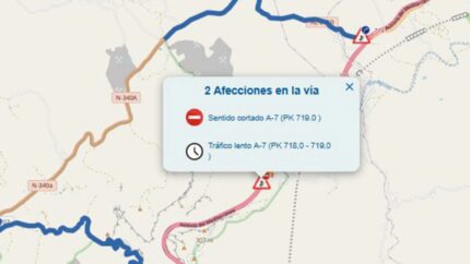 Fallece un camionero en la colisión entre dos camiones en la A-7 en Almería