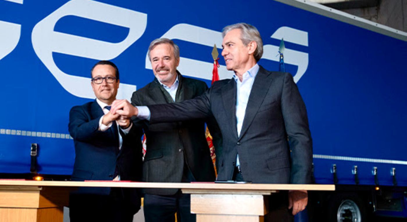 Sesé, Iveco y el Gobierno de Aragón impulsan un proyecto piloto de camiones autónomos