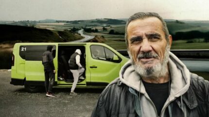 En la carretera con trabajadores migrantes rumanos