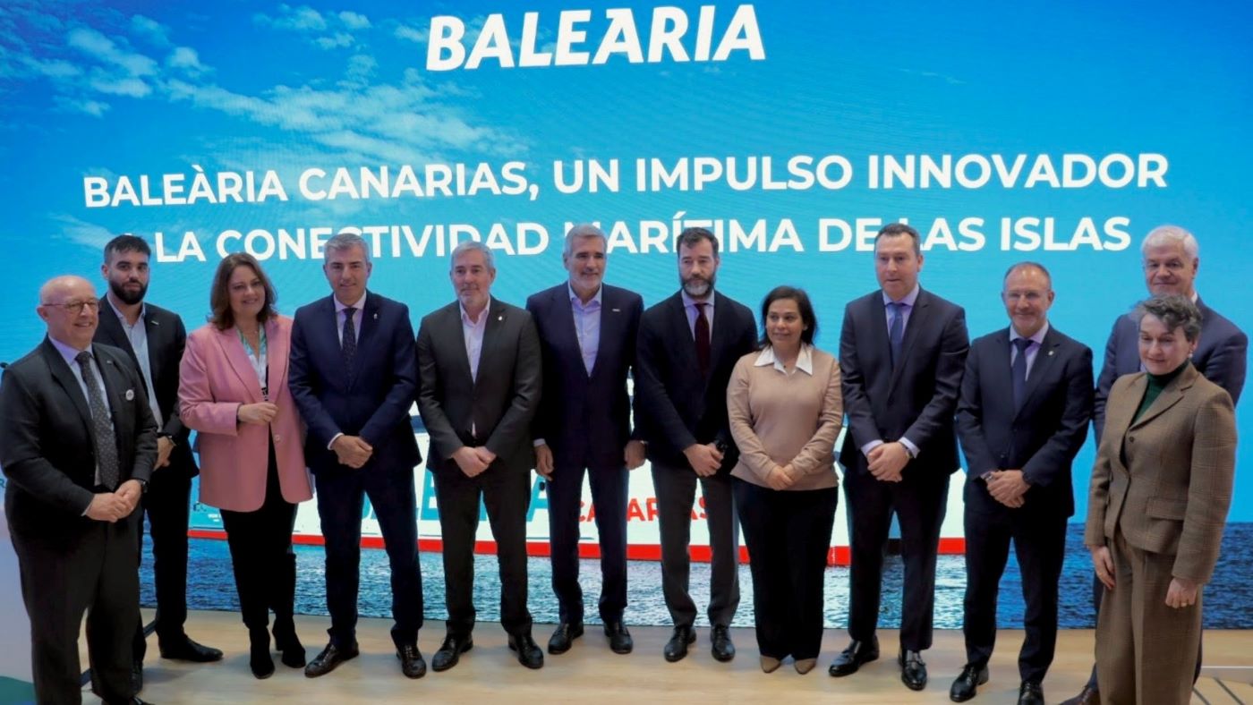Baleària presenta en Fitur su apuesta para la conectividad marítima de Canarias