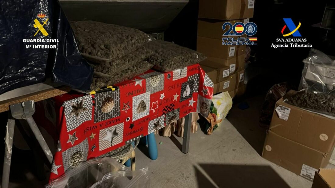 Desarticulada una organización que enviaba marihuana a Europa a través de empresas de transporte