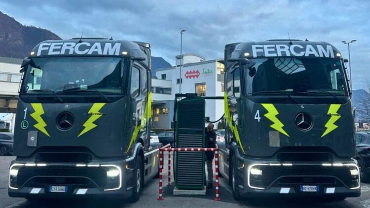 FERCAM amplía su flota con un camión eléctrico eActros 600
