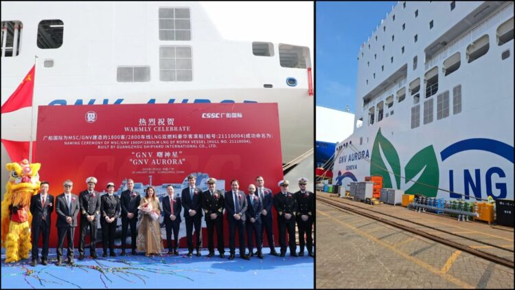 GNV recibe el GNV Aurora, su segundo buque propulsado a GNL