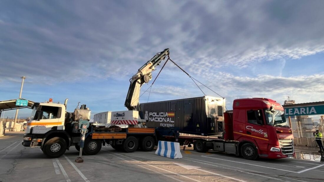 Llega al puerto de Valencia el contenedor del proyecto europeo de control fronterizo
