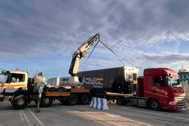 Llega al puerto de Valencia el contenedor del proyecto europeo de control fronterizo