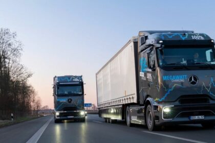 Mercedes-Benz pone a prueba la carga de megavatios del eActros 600 de Alemania a Suecia