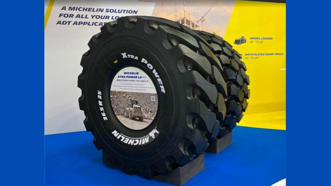 Nuevo neumático de Michelin que mejora las prestaciones de las cargadoras en minas y canteras