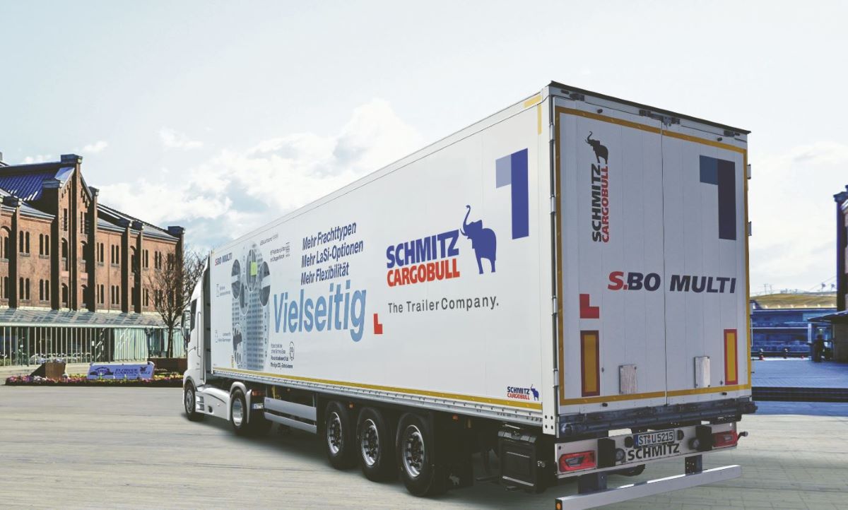 El nuevo S.BO MULTI: semirremolque de carga seca para necesidades de transporte cambiantes. Foto; Schmitz Cargobull El nuevo S.BO MULTI: semirremolque de carga seca para necesidades de transporte cambiantes