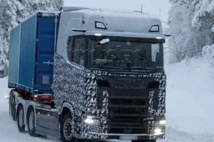 El prototipo del nuevo Scania aparece en pruebas en Europa.