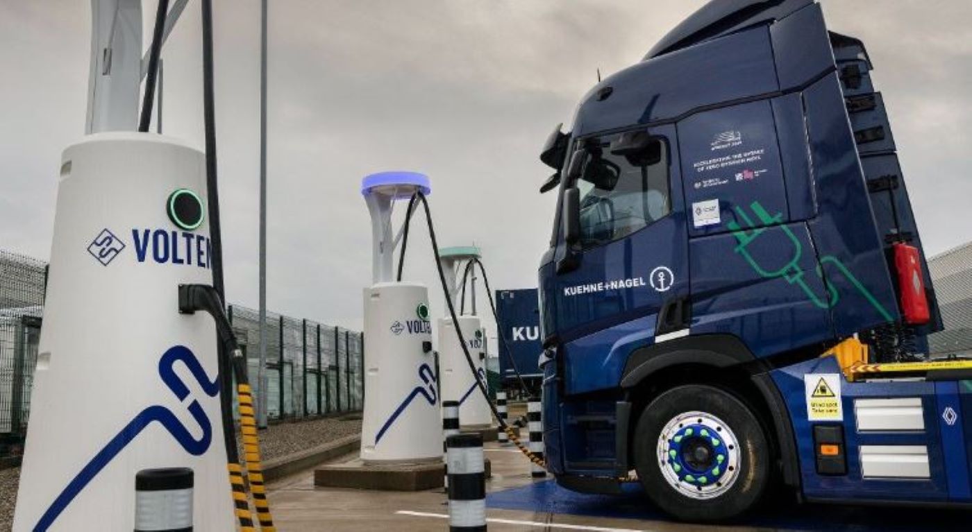 Voltempo y Kuenhe+Nagel inauguran un centro de carga de camiones eléctricos en Reino Unido
