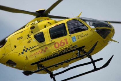 Herido un camionero tras una salida de vía en la N-120, en Lugo