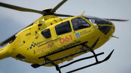 Herido un camionero tras una salida de vía en la N-120, en Lugo