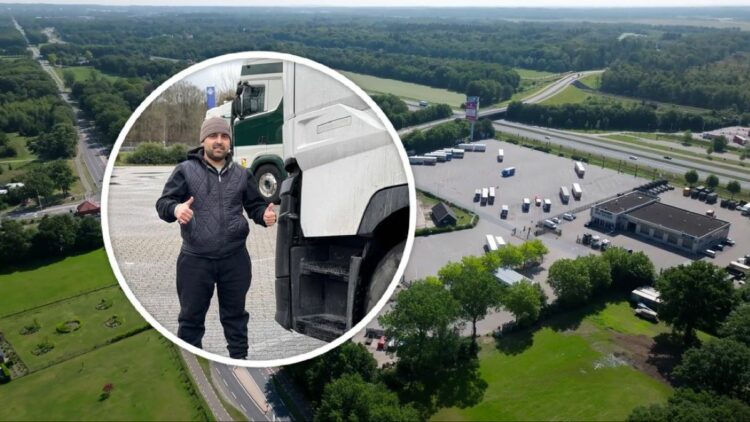 "Me siento mal, es como si estuviera en prisión", dice un camionero en huelga que no ha cobrado su sueldo