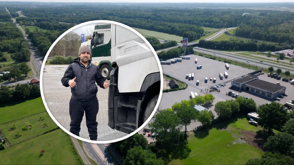 "Me siento mal, es como si estuviera en prisión", dice un camionero en huelga que no ha cobrado su sueldo