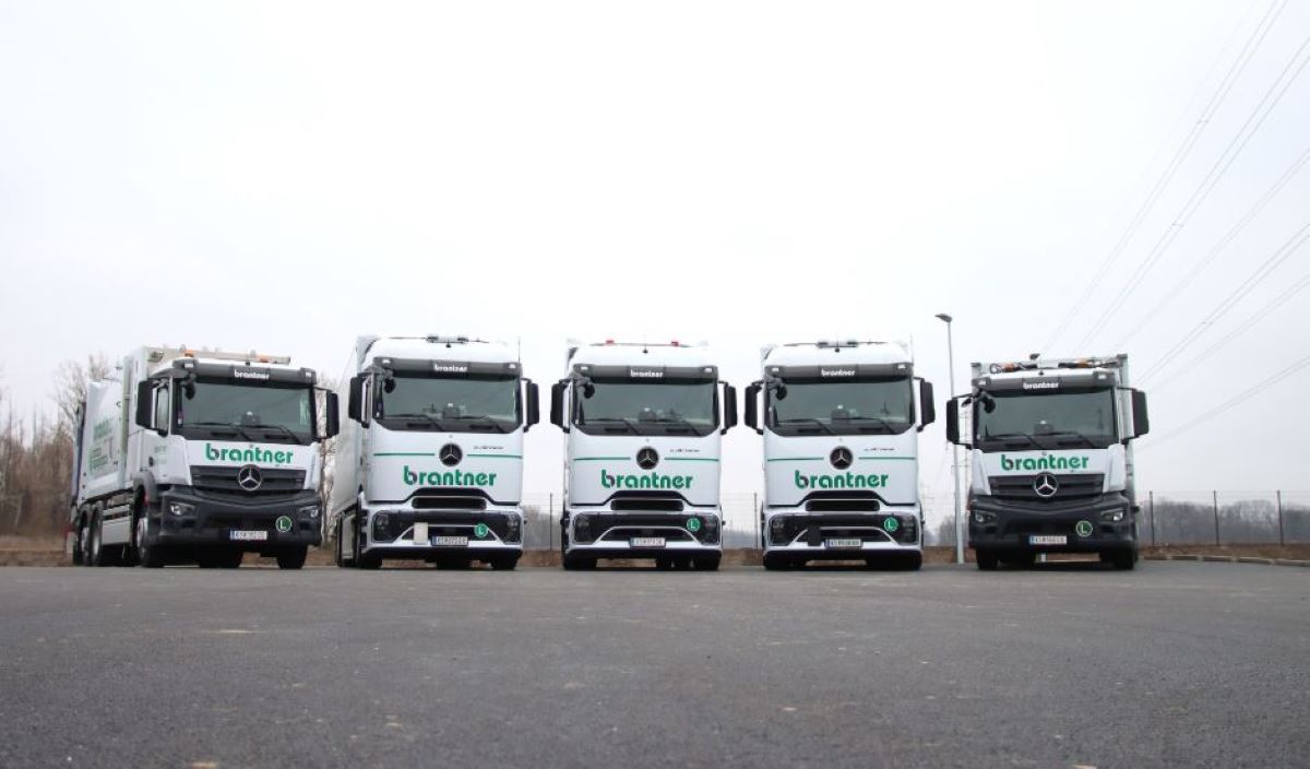 Brantner incorpora 13 camiones eléctricos eActros a su flota en Austria. Foto: Daimler Truck Brantner incorpora 13 camiones eléctricos eActros a su flota en Austria