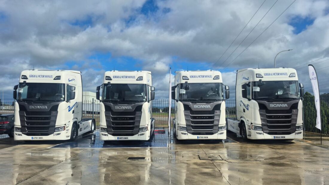 Interpecamo incorpora 4 camiones Scania a su flota. Foto: Scania Hispania Interpecamo incorpora 4 camiones Scania a su flota