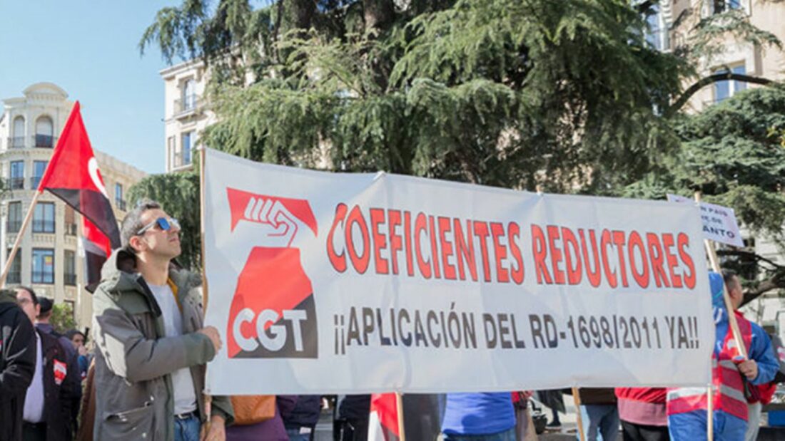 CGT consigue la nulidad parcial del nuevo R.D. de coeficientes reductores de la edad de jubilación