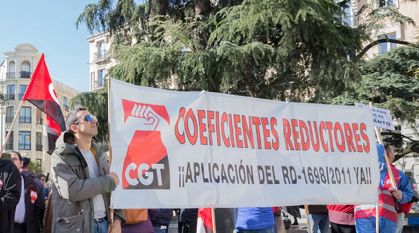 CGT consigue la nulidad parcial del nuevo R.D. de coeficientes reductores de la edad de jubilación