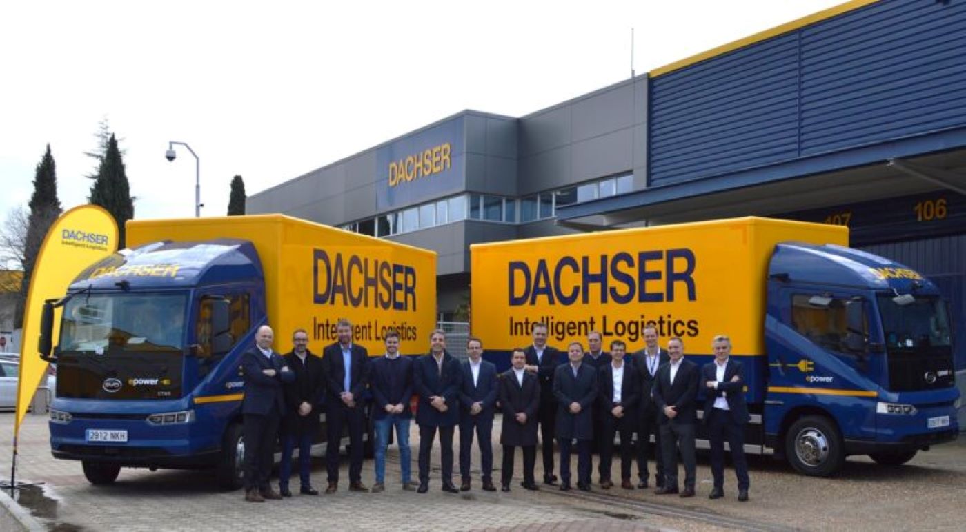 Dachser incorpora en España 2 camiones eléctricos BYD Trucks