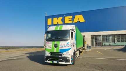 IKEA acelera la descarbonización del transporte por carretera en Italia con camiones eléctricos