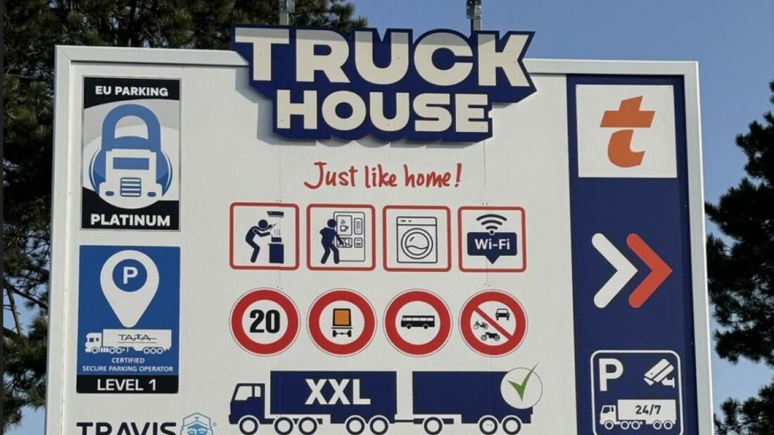 Bapaume Truck House A1: un nuevo aparcamiento seguro para camiones en Francia. Foto: ESPORG Bapaume Truck House A1: un nuevo aparcamiento seguro para camiones en Francia
