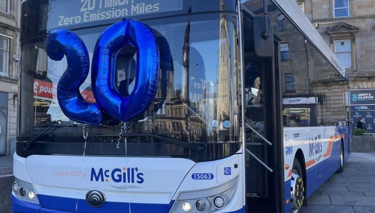 McGill's alcanza más de 32 millones de kilómetros recorridos con autobuses eléctricos