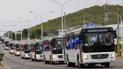 180 autobuses Yutong de última generación llegan a Nicaragua