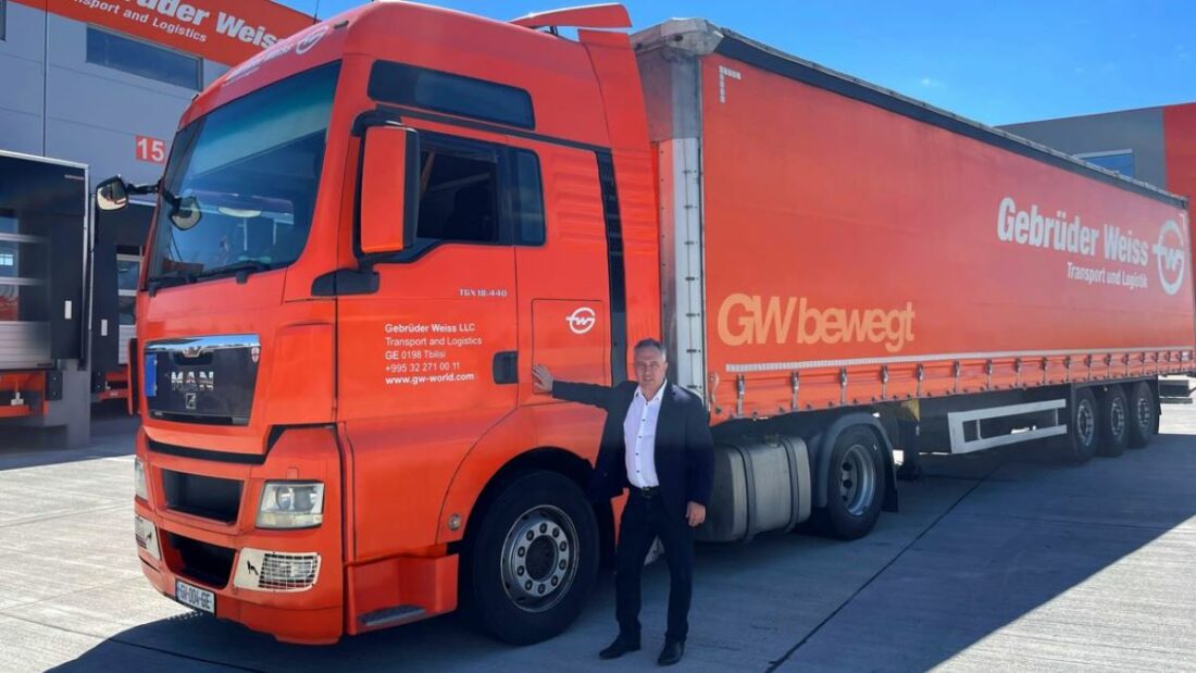 Gebrüder Weiss inaugura una nueva ruta con camiones desde China a Georgia