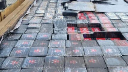 Incautados más de 3.200 kilos de cocaína en una furgoneta y un contenedor
