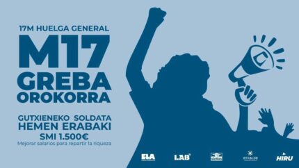 El Gobierno de Navarra establece los servicios mínimos ante la huelga convocada para el 17 de marzo