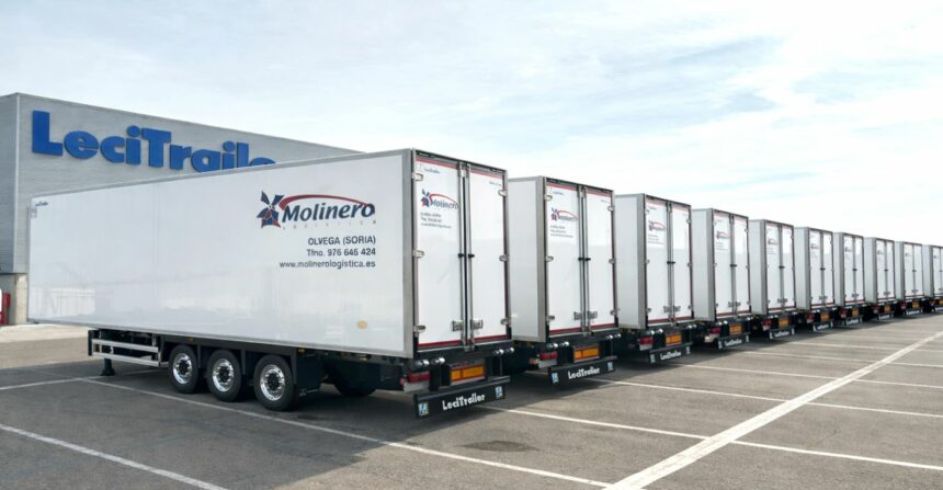 Molinero Logística incorpora a su flota 120 semirremolques frigoríficos Evolution de Lecitrailer