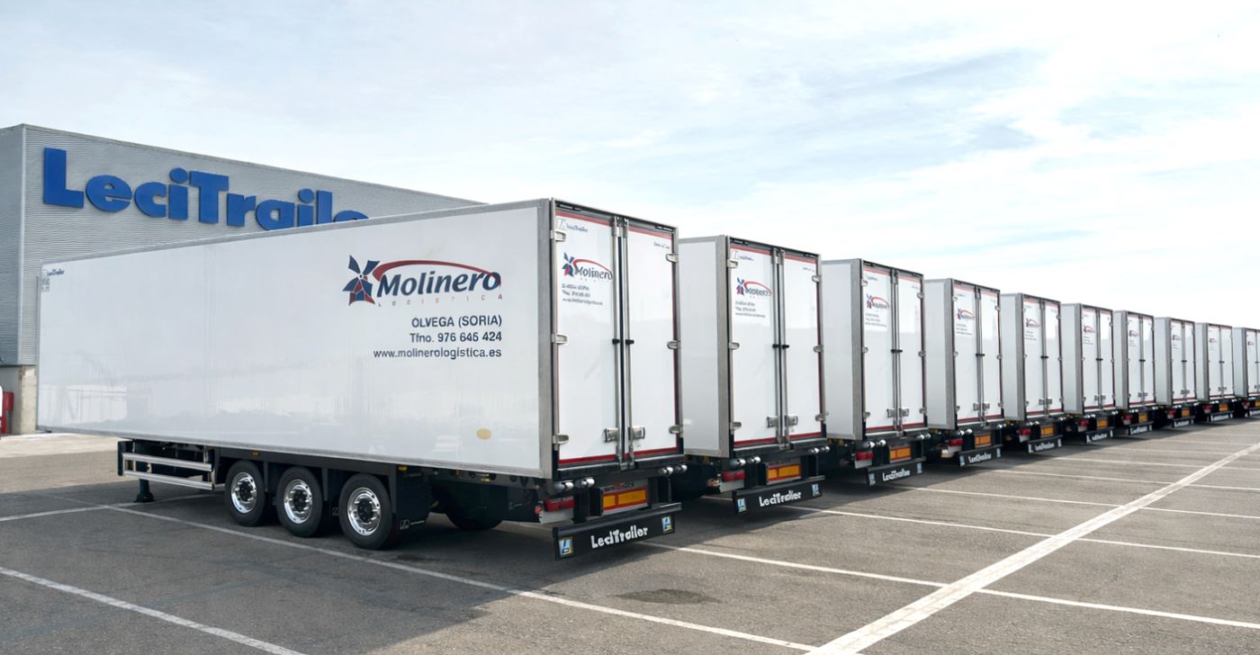 Molinero Logística incorpora a su flota 120 semirremolques frigoríficos Evolution de Lecitrailer