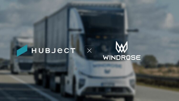 Hubject y Windrose se asocian para la recarga Plug&Charge y Megawatt de camiones eléctricos