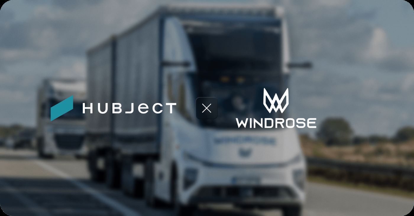 Hubject y Windrose se asocian para la recarga Plug&Charge y Megawatt de camiones eléctricos