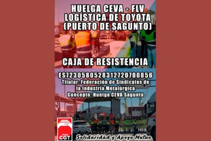 Se mantiene la huelga en CEVA FVL en el Puerto de Sagunto ante la falta de acuerdo