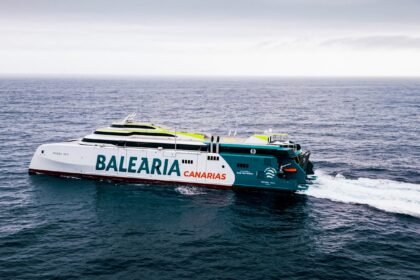 Baleària inicia las pruebas de navegación del fast ferry Mercedes Pinto