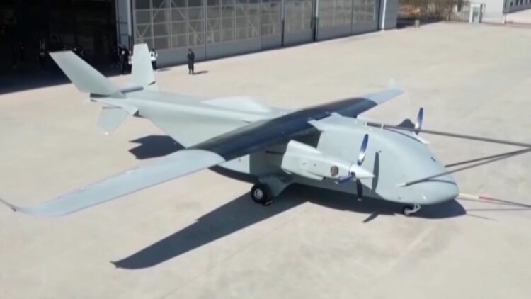 China prueba con éxito un dron que transporta 7 toneladas