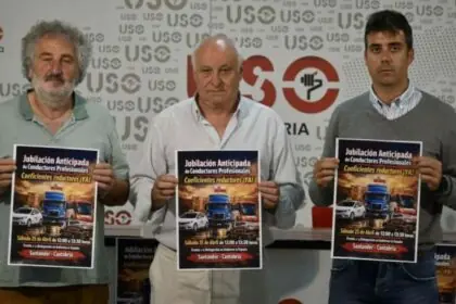 USO, SCAT, CNT y CGT en Cantabria llaman a la movilización a los conductores por el bloqueo de la jubilación anticipada