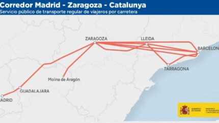 Luz verde al corredor Madrid-Zaragoza-Cataluña del nuevo mapa concesional