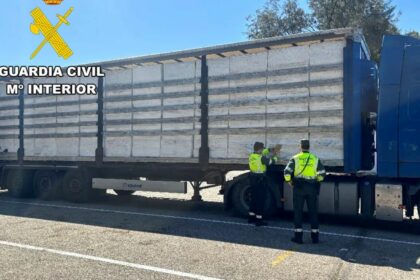 Interceptado un camión con más de medio millón de cajetillas de tabaco de contrabando