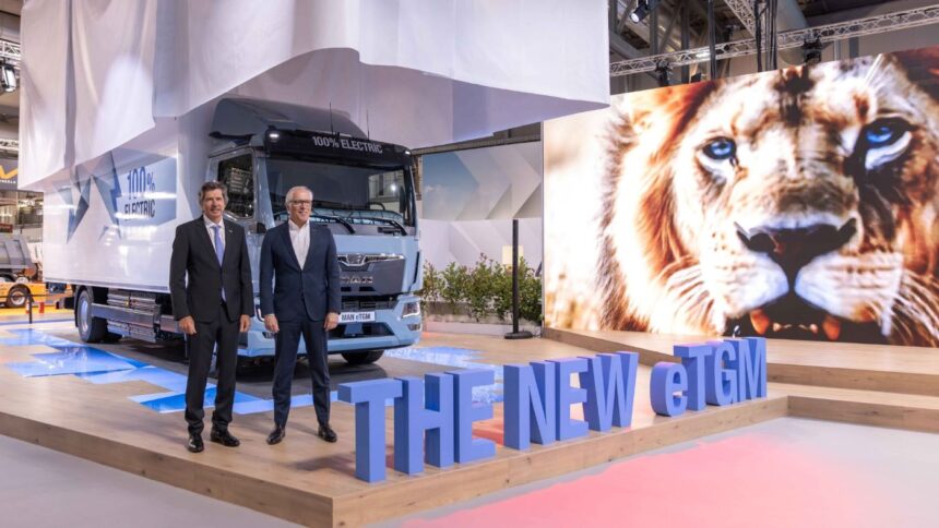 El camión eléctrico MAN eTGM se presentó en Transpotec 2026