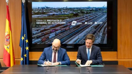 Colaboración entre Adif y el CEL para fomentar el trasvase modal al ferrocarril